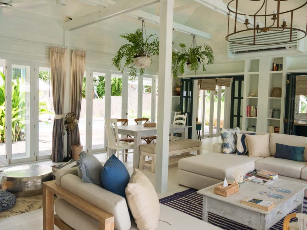 living room private villa